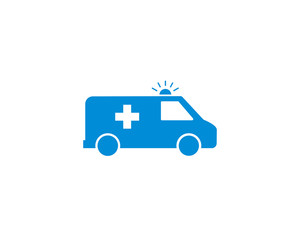 Ambulance Flat icon Symbol vector