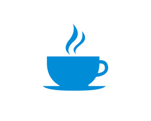 Coffee cup Flat symbol vector icon.