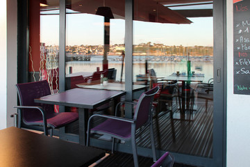 restaurant in camaret-sur-mer (brittany - france) 