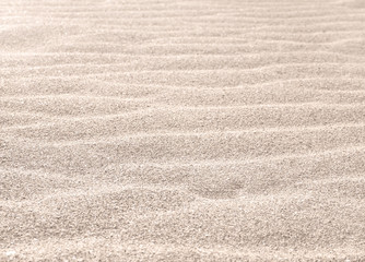 Sand texture on the beach in the morning