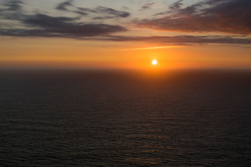 Tramonto nel mare