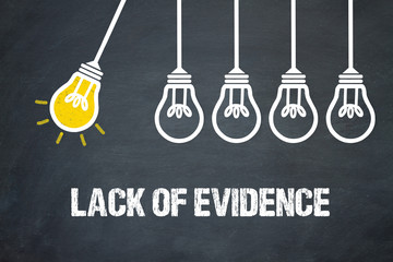 Fototapeta premium Lack of evidence