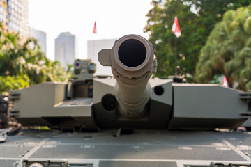 Close up of Tank gun