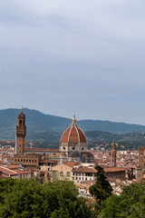 Fototapeta premium Scenic city view over Florence, Italy