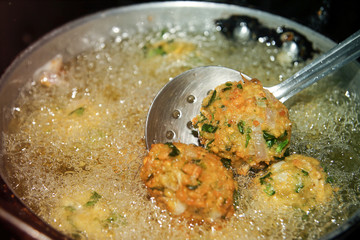Indian Traditional Banana Flower Vadai