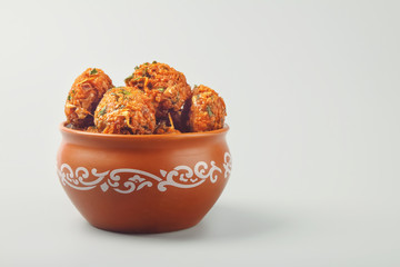 Indian Traditional Banana Flower Vadai
