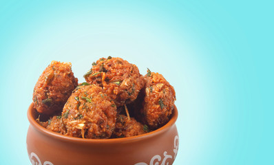 Indian Traditional Banana Flower Vadai