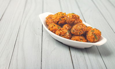 Indian Traditional Banana Flower spicy Vadai