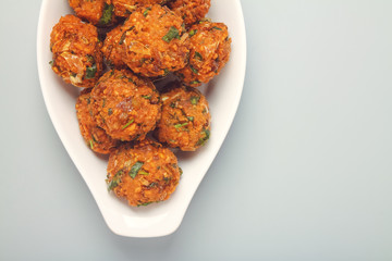 Indian Traditional Banana Flower spicy Vadai