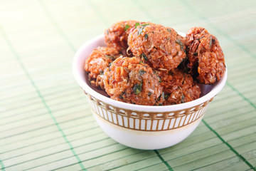 Indian Traditional Banana Flower Vadai