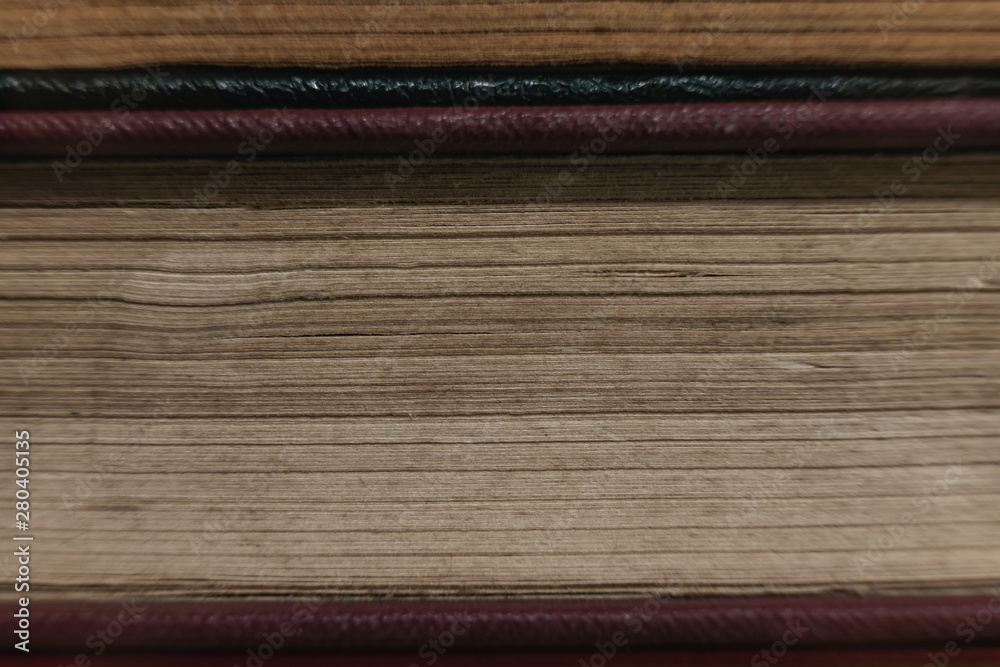 Aufkleber close up pages of book background. macro view.