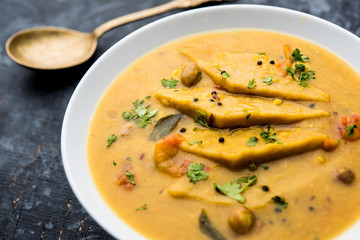 Dal Dhokli, Varan Phal or Chakolya is a gujarati, Rajasthani and maharashtrian dish made using...