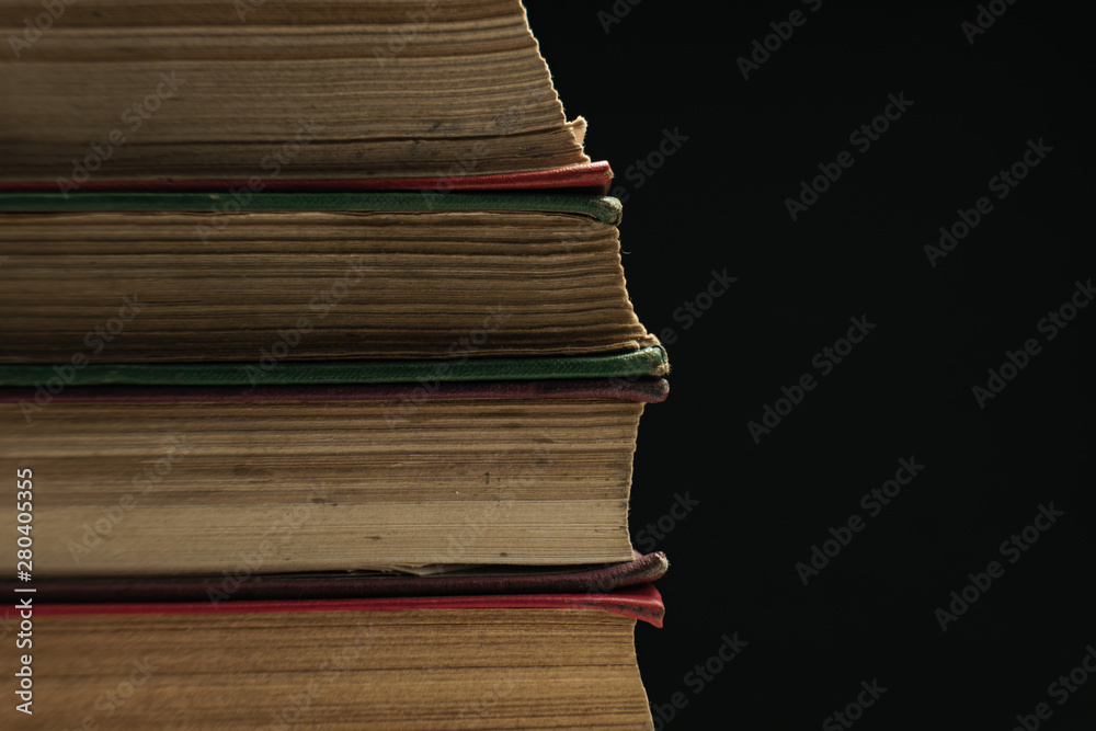 Aufkleber close up pages of book background. macro view.
