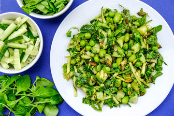 Healthy Fresh Green Summer Salad