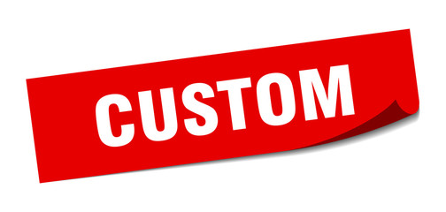 custom sticker. custom square isolated sign. custom