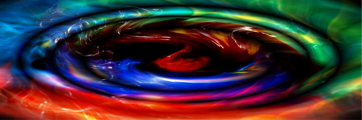 Digital Art, panoramic abstract objects, Germany