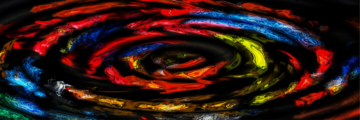 Digital Art, panoramic abstract objects, Germany