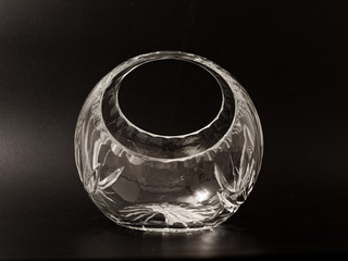 crystal glass candy on a black background