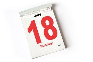 18. July 2021