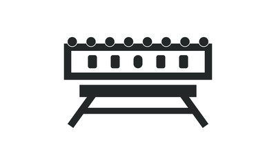 Road barrier icon. vector graphics