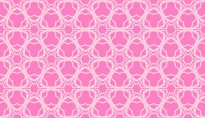 Modern pattern with curved line. Triangles, line, geometric elements. Vector Seamless illustration. Design for flyer, wallpaper, presentation, paper.