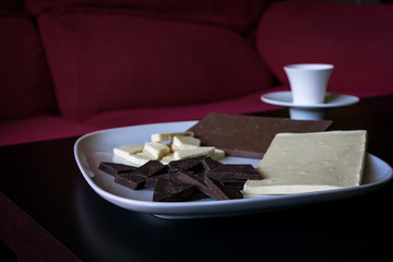 Chocolates,blanco,negro y con leche