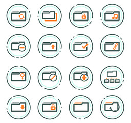 Folder icons set