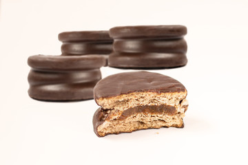 biscuit with delicacy or dulce de leche