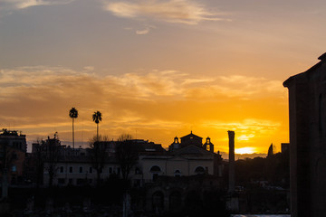 Sunset in Rome