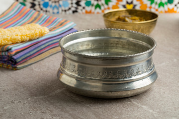 Decorated Hammam water bowl