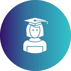 woman Graduation icon for your project