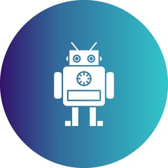 Naklejka premium Robot icon for your project