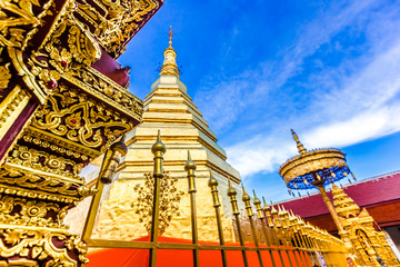 Wat Phra That Cho Hae, the Royal Temple, is a sacred ancient temple in Phrae, Thailand