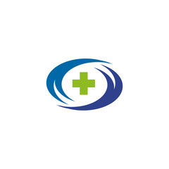 Obraz premium Medical and health care logo design vector template