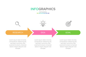Vector infographic label template with icons. 3 options or steps. Infographics for business concept. Can be used for info graphics, flow charts, presentations, web sites, banners, printed materials.