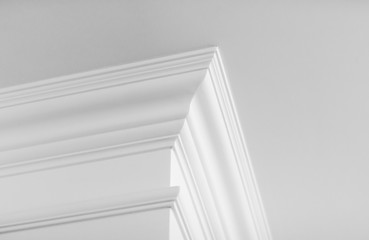 Molding on ceiling detail, interior design and architectural abstract background © Anna Studio