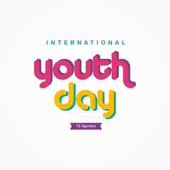 International Youth Day Vector Template