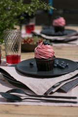 cupcake on the banquet table