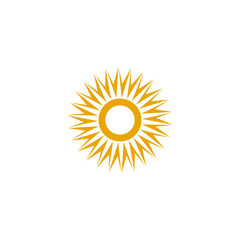 Sun logo design inspiration vector template