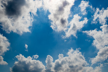 Cumulonimbus clouds, dramatic sky, amazing sky.