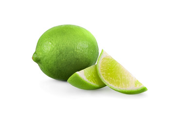 Lime isolated on white background