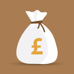 Set of Money bag icons. Line money bag icon