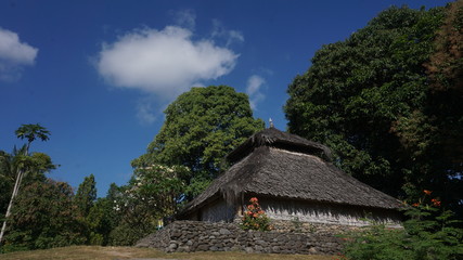 Fototapeta na wymiar Traditional house village in Indonesian