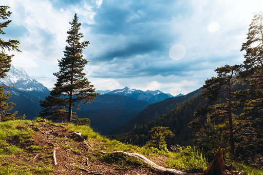 Mountains in the horizon
