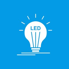 Led bulb icon for your project