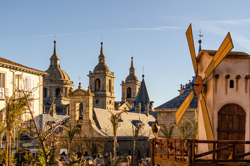 Holiday in the city of El Escorial. Madrid Spain