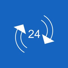 24 Hour Service icon for your project