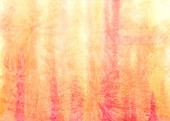 Watercolor abstract yellow texture bright hand painted orange red and ginger for text or lettering design