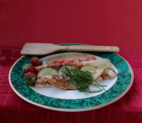 Fruit crepes
