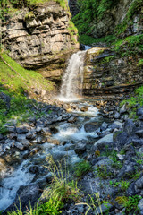 Fototapeta na wymiar Diesbach waterfalls